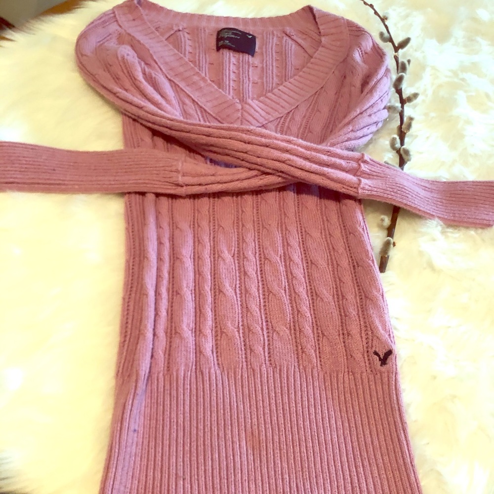 American Eagle Knit V-Neck Sweater